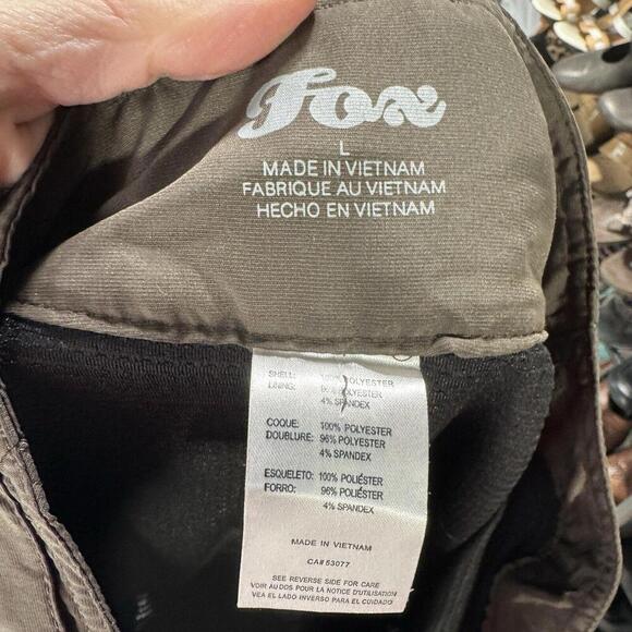 Fox racing shorts womens large L brown y2k 90s padded riding loose baggy grunge - Picture 6 of 8